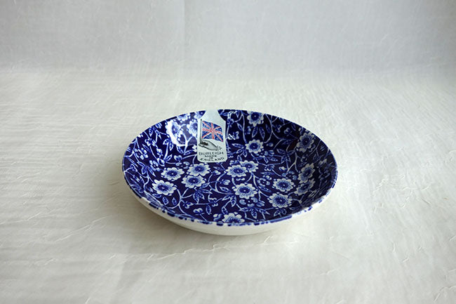 イギリス製 Burleigh バーレイ社 Blue Calico ブルーキャリコ フルーツプレート 12cm ミニプレート お皿 皿 小皿 洋食器 英国食器 テーブルウエア