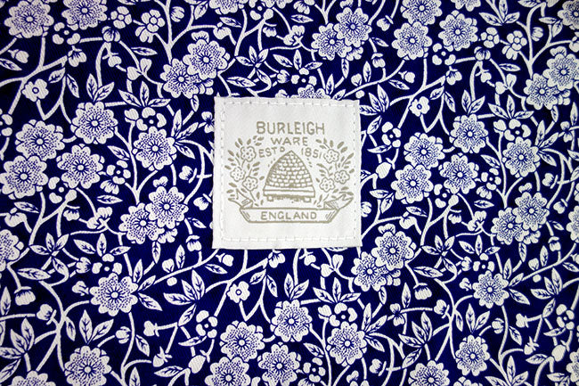 Burleigh バーレイ社 Blue Calico ブルーキャリコ エプロン(アジャスター付き) キッチン用品 キッチンファブリック 花柄 おしゃれ