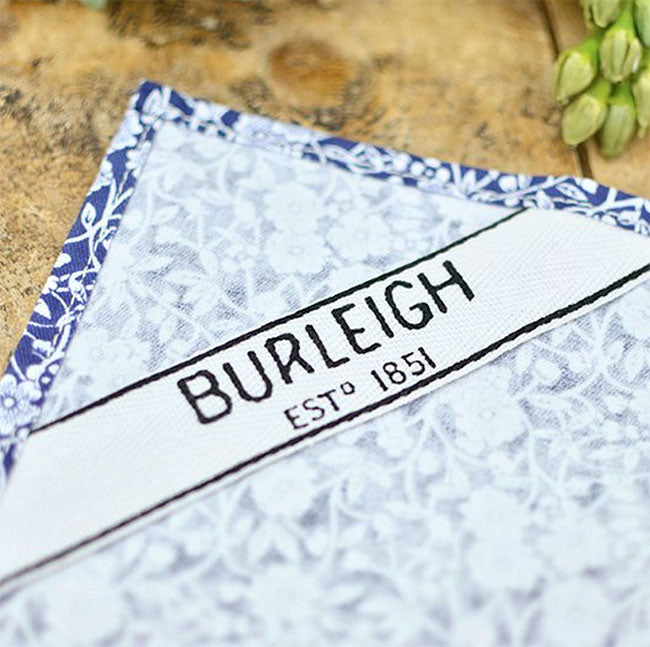 Burleigh バーレイ社 Blue Calico ブルーキャリコ ティータオル 45×70cm キッチンクロス タオル キッチン雑貨 英国雑貨 花柄