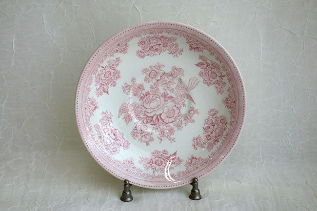 イギリス製 Burleigh バーレイ社 Pink Asiatic Pheasants ピンクアジアティックフェザンツ ブレックファーストカップ＆ソーサー カップ＆ソーサー スープカップ 洋食器 英国食器 ※ギフトボックス別売り