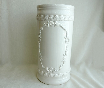イタリア製　陶器　傘立て(葡萄) グレープレインラック　アンブレラスタンド　カサ立て　玄関収納