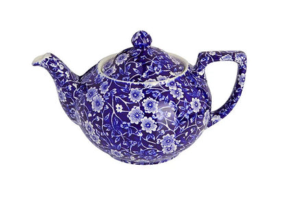 イギリス製　Burleigh バーレイ社　Blue Calico　 ブルーキャリコ　ティーポット　Sサイズ　2～4人分（580ml） ポット　急須　洋食器　英国食器　 ※ギフトボックス別売り