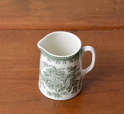 イギリス製　Burleigh バーレイ社　Green Asiatic Pheasants　 グリーンアジアティックフェザンツ　タンガードジャグ Sサイズ(190ml) ジャグ ミルク入れ ミルクポット 洋食器 英国食器 テーブルウエア