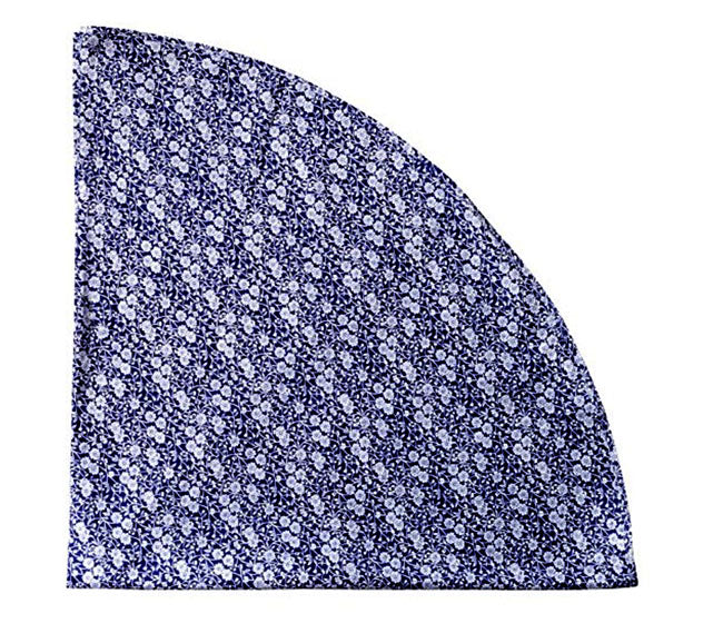 Burleigh バーレイ社　Blue Calico ブルーキャリコ　ラウンドテーブルクロス　132×132cm テーブルクロス　丸型　ラウンド　クロス　花柄　おしゃれ