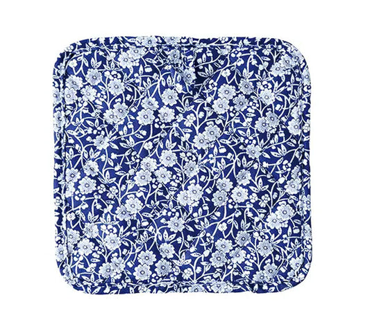 Burleigh バーレイ社　Blue Calico　 ブルーキャリコ　ポットマット　鍋敷き　 なべしき　鍋つかみ　キッチン用品　テーブルアクセサリー　 英国雑貨　キルティング加工