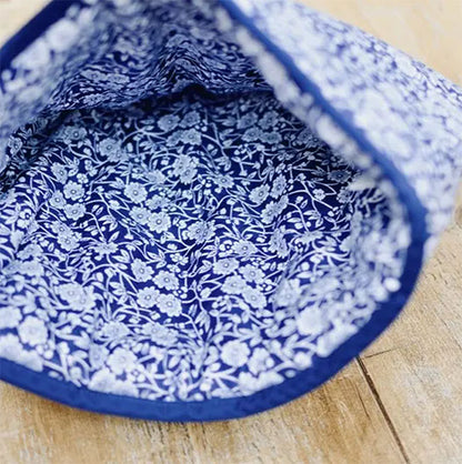Burleigh バーレイ社　Blue Calico　 ブルーキャリコ　ラージティーコージー　ティーポットカバー　 保温　キッチンファブリック　テーブルアクセサリー　花柄　