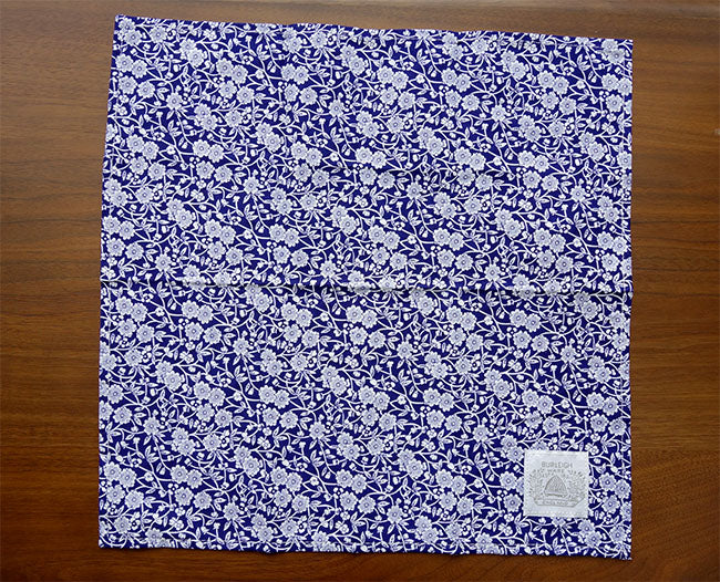 Burleigh バーレイ社　Blue Calico ブルーキャリコ　ティーナプキン　40×40cm ティータオル　キッチンファブリック　生活雑貨　英国雑貨　花柄