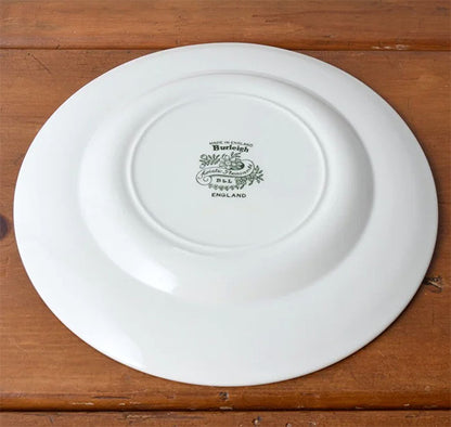 イギリス製　Burleigh バーレイ社　Green Asiatic Pheasants グリーンアジアティックフェザンツ　プレート 25.5cm 大皿　お皿　皿　洋食器　英国食器　テーブルウエア　花柄