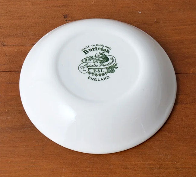 イギリス製　Burleigh バーレイ社　Green Asiatic Pheasants　 グリーンアジアティックフェザンツ　フルーツプレート　 プレート　小皿　お皿　皿　洋食器　英国食器　花柄